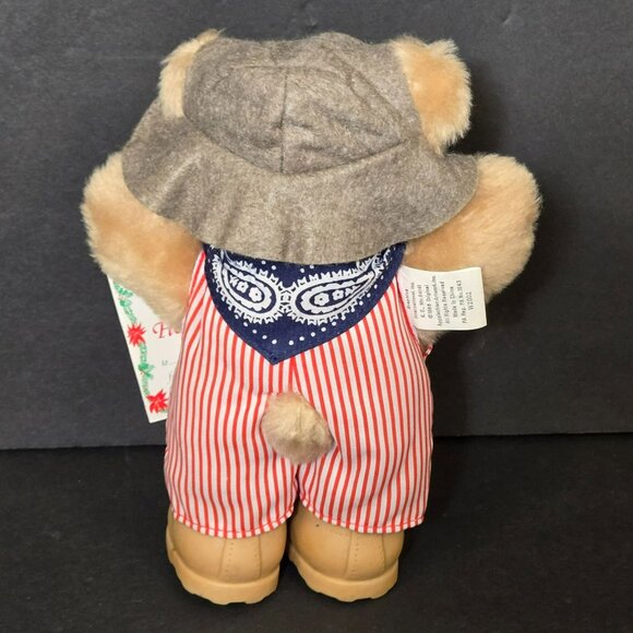 Vintage 1986 Wendys Dudley Furskins Plush Stuffed Toy Teddy Bear 7" w Tag - Picture 2 of 9